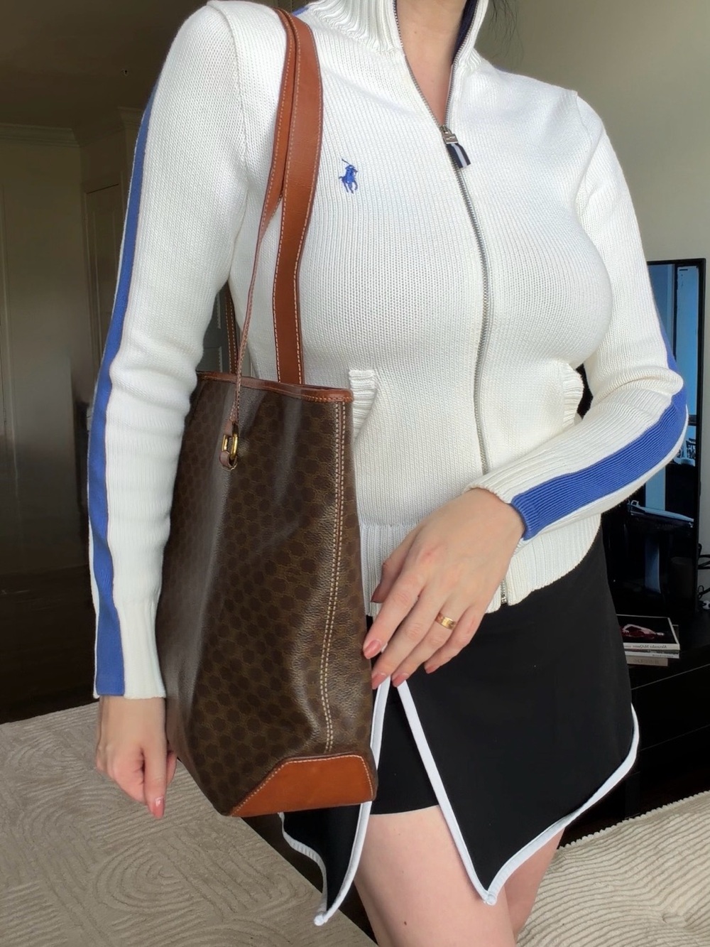 Vintage Celine Macadam Tote Bag - Picture 10 of 11
